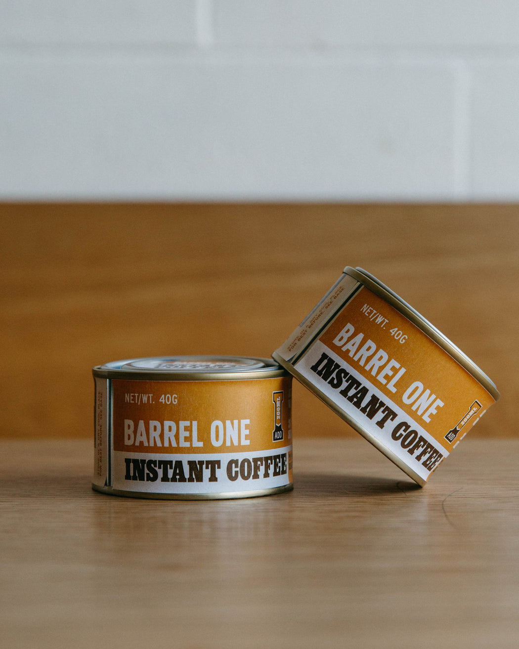 Barrel One instant Coffee tin
