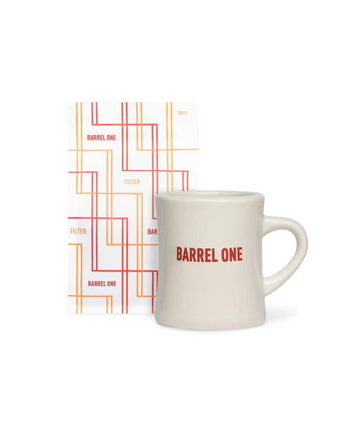 Barrel One Coffee Beans with a Diner Mug
