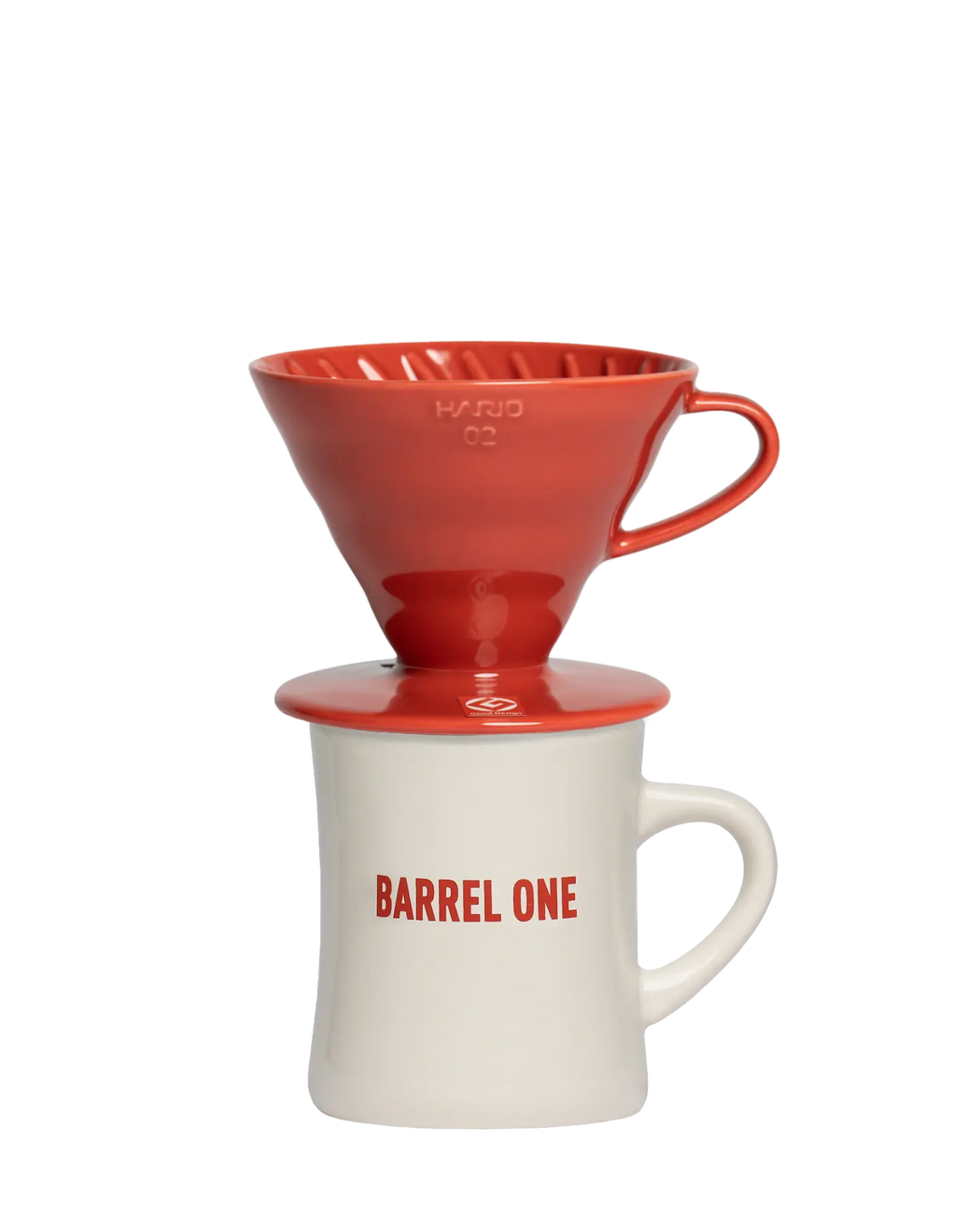 Hario V60 Coffee Dripper with the Barrel One Mug