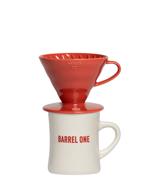 Hario V60 Coffee Dripper with the Barrel One Mug
